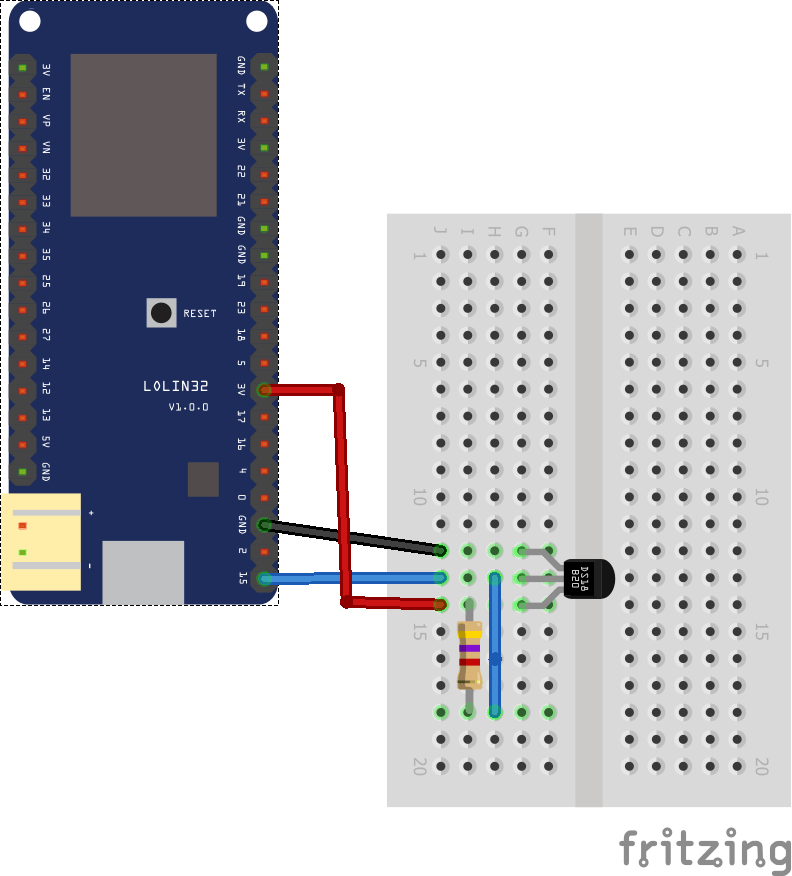 esp32 and ds18b20