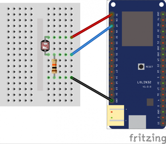 ESP32 and LDR example - ESP32 Learning